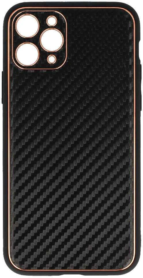 Tel Protect Leather Carbon dėklas skirtas iPhone 11 Pro juodos spalvos