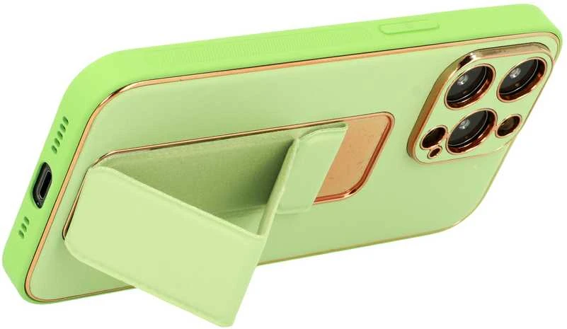 Tel Protect Leather Luxury Stand dėklas skirtas Apple iPhone 11 Pro mėtų spalvos