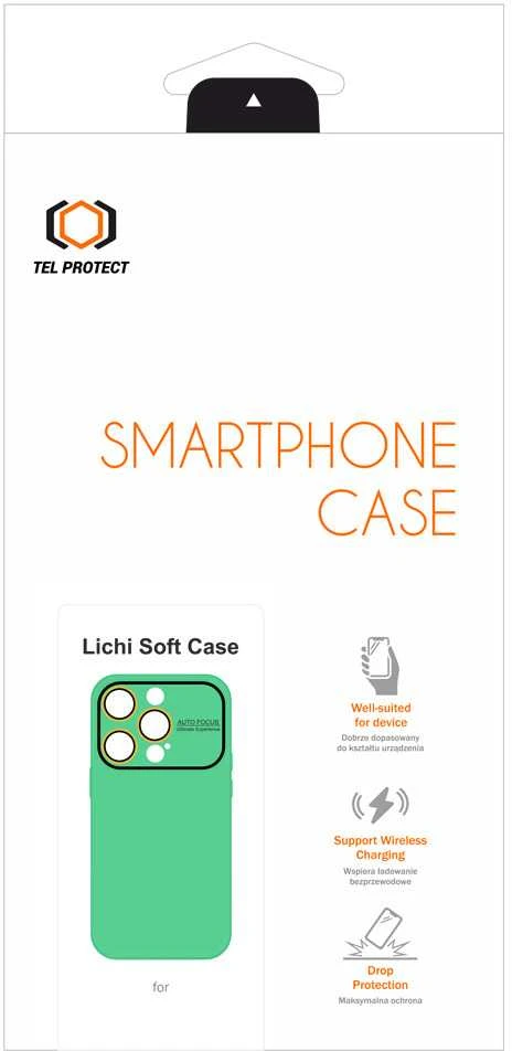 Tel Protect Lichi Soft dėklas skirtas iPhone 14 Pro mėtų spalvos