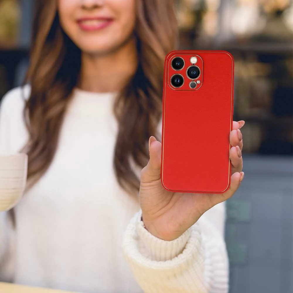 Tel Protect Luxury dėklas skirtas Iphone 13 Pro Raudona
