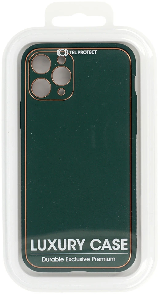 Dėklas TEL PROTECT Luxury Case skirtas Xiaomi Redmi Note 11 Pro/Note 11 Pro 5G žalios spalvos