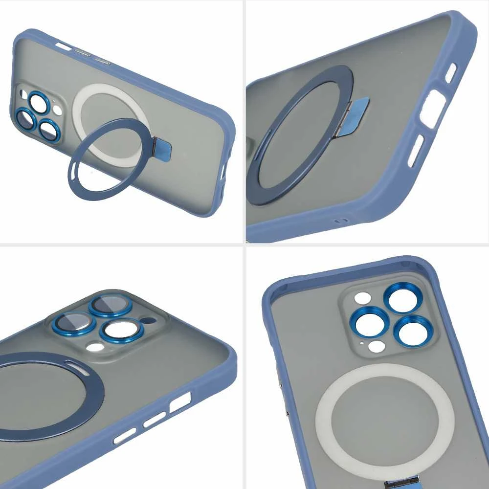 Tel Protect Magical Magsafe Stand dėklas skirtas Apple iPhone 12 Pro mėlynos spalvos