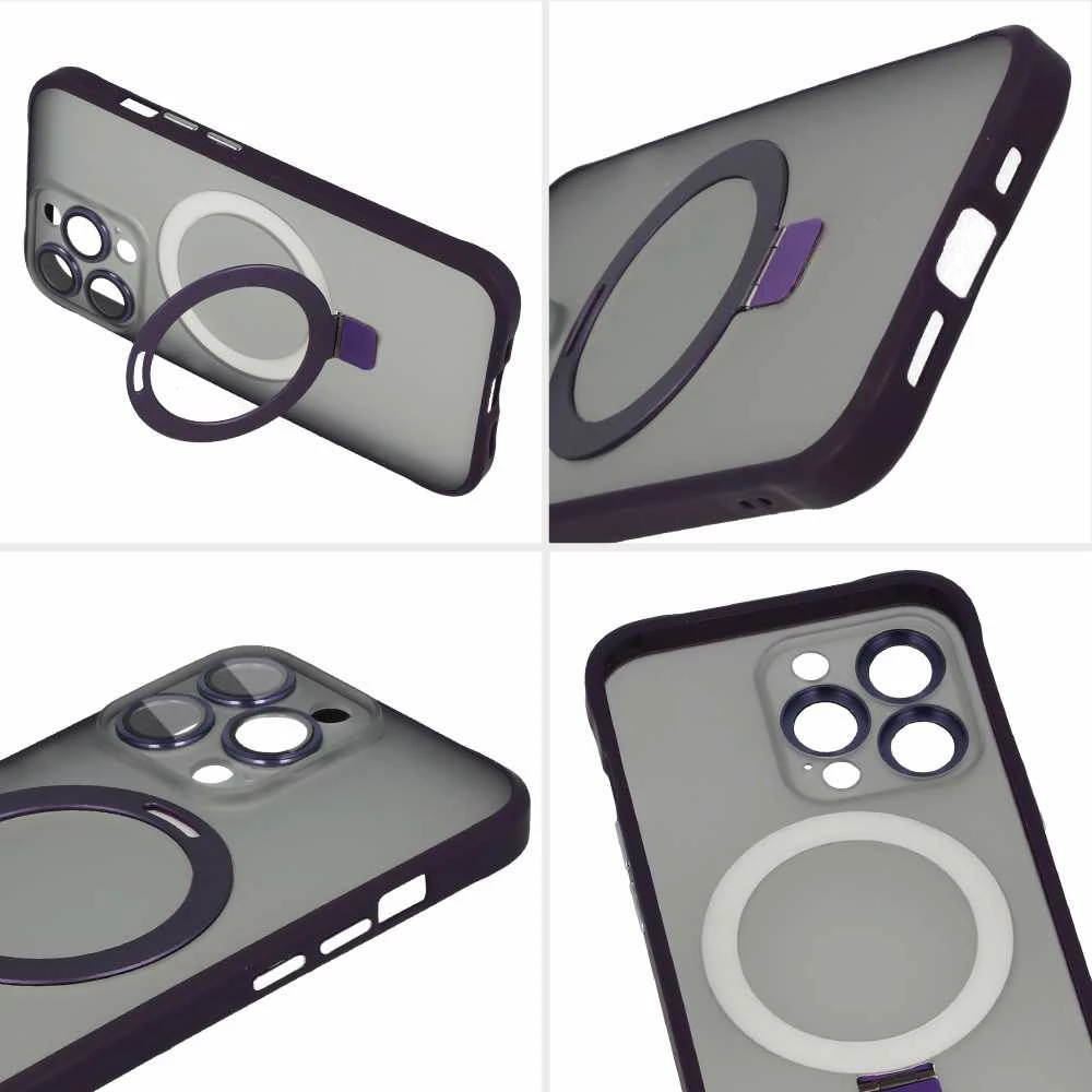 Tel Protect Magical Magsafe Stand dėklas, skirtas Apple iPhone 13 Pro, violetinės spalvos