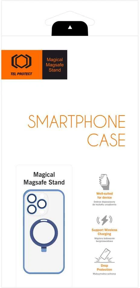 Tel Protect Magical Magsafe Stand dėklas skirtas Apple iPhone 12 Pro mėlynos spalvos