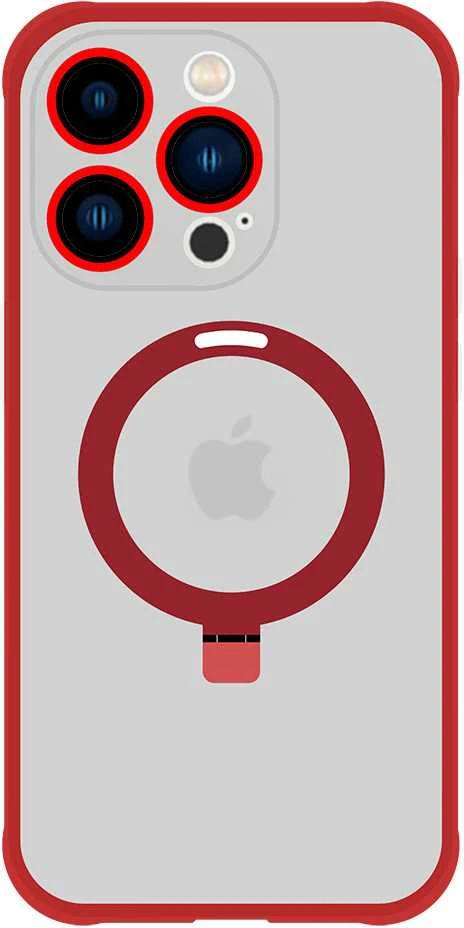 Tel Protect Magical MagSafe stovas dėklas, skirtas Apple iPhone 13 Pro, raudonos spalvos