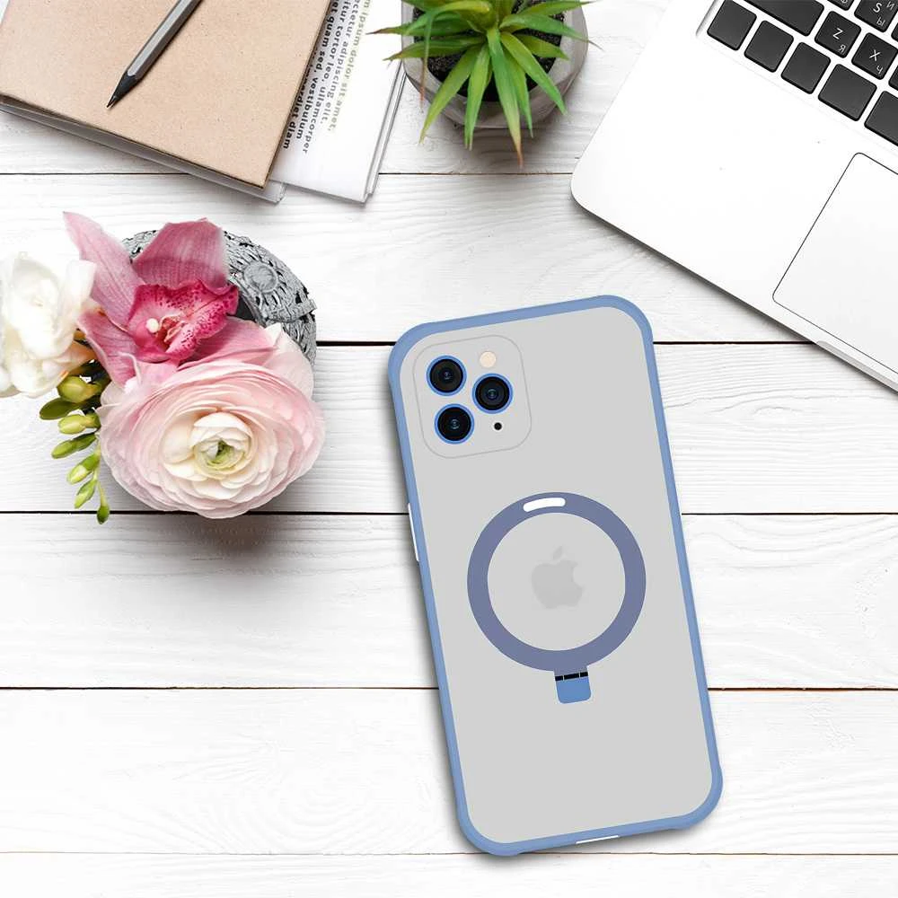 Tel Protect Magical Magsafe Stand dėklas skirtas iPhone 11 Pro mėlynos spalvos