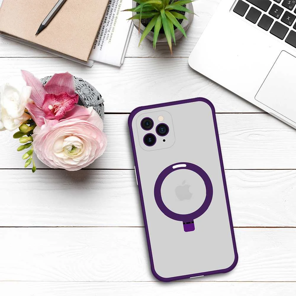 Tel Protect Magical Magsafe Stand dėklas skirtas Apple iPhone 11 Pro violetinės spalvos
