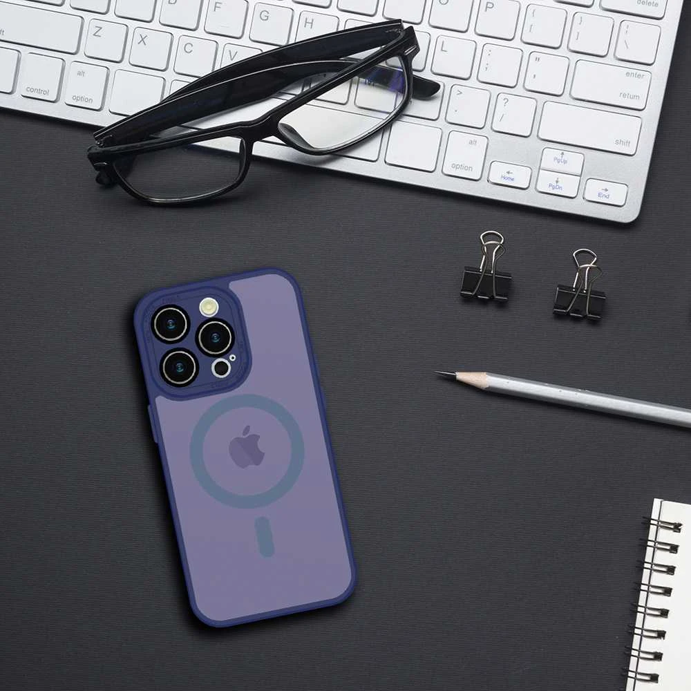 Tel Protect Magmat dėklas skirtas Apple iPhone 12 mėlynos spalvos