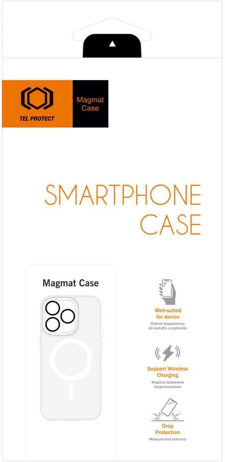 Tel Protect Magmat dėklas skirtas Apple iPhone 15 baltos spalvos