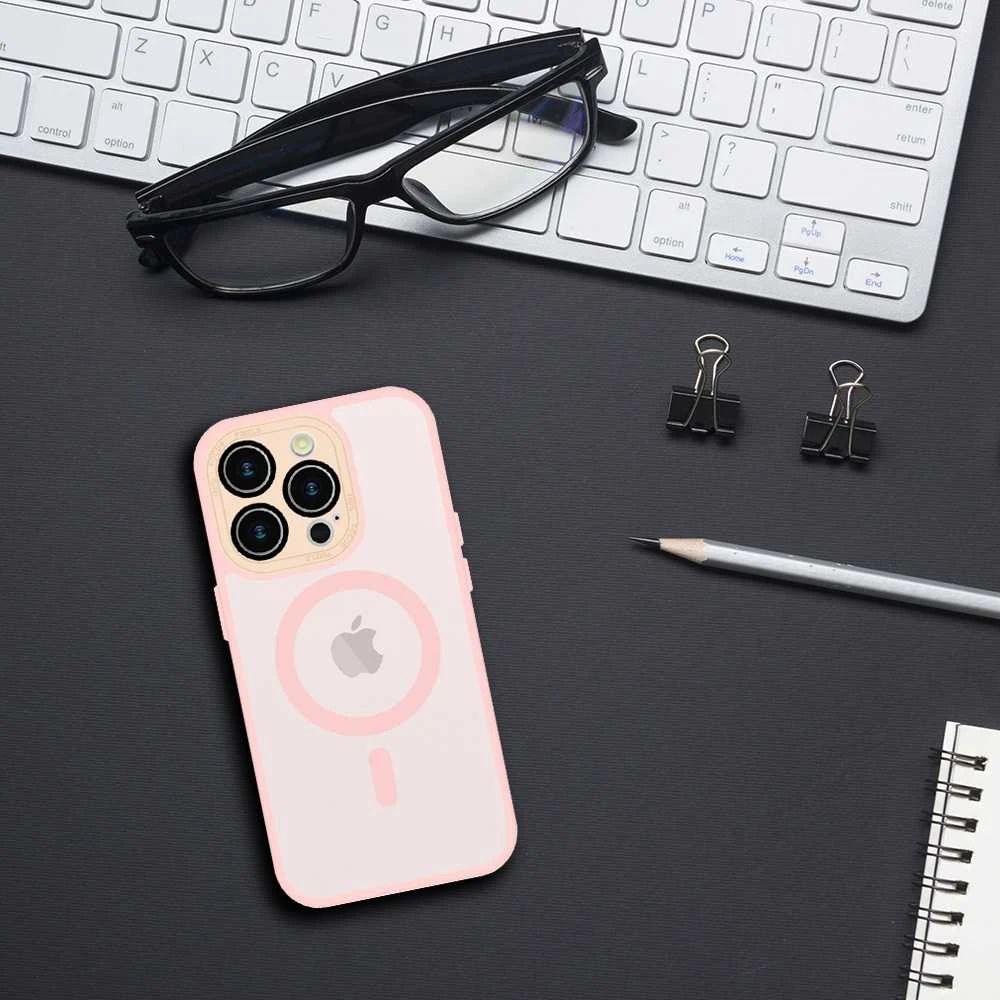 Tel Protect Magmat dėklas skirtas Apple iPhone 13 Pro Max rožinės spalvos