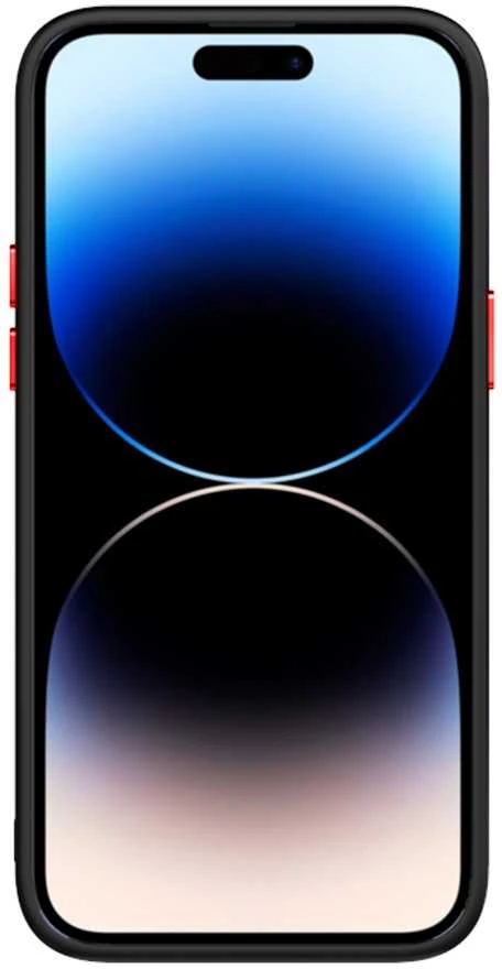 Tel Protect Magnetic Carbon dėklas skirtas iPhone 15 Plus juodas-raudonas