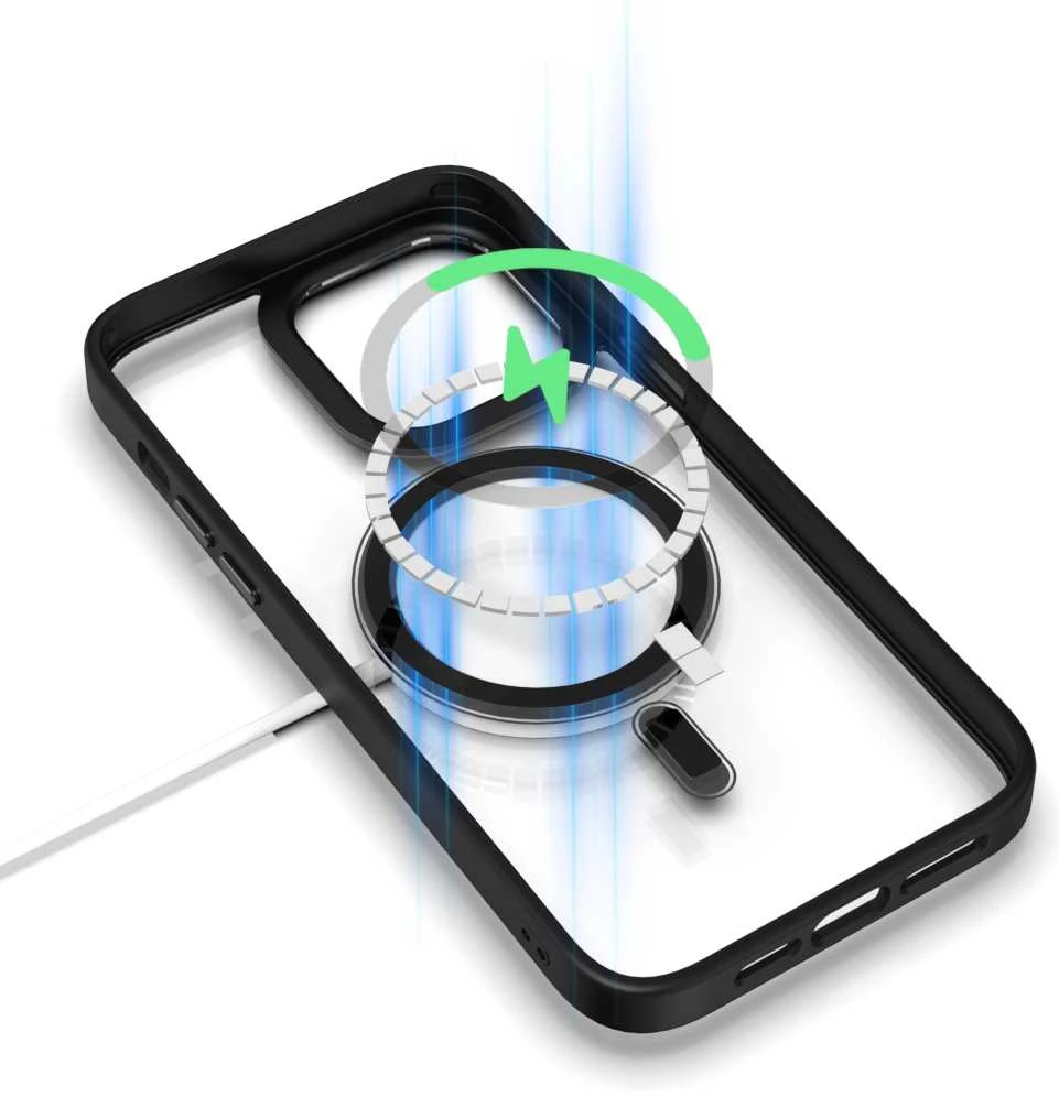 Tel Protect Magnetic Clear dėklas skirtas Apple iPhone 11 Pro Max žydros spalvos