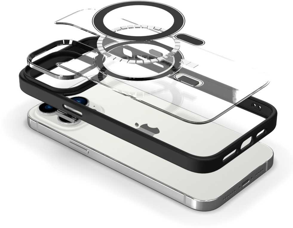 Tel Protect Magnetic Clear dėklas skirtas iPhone 11 Pro vyšnių spalvos