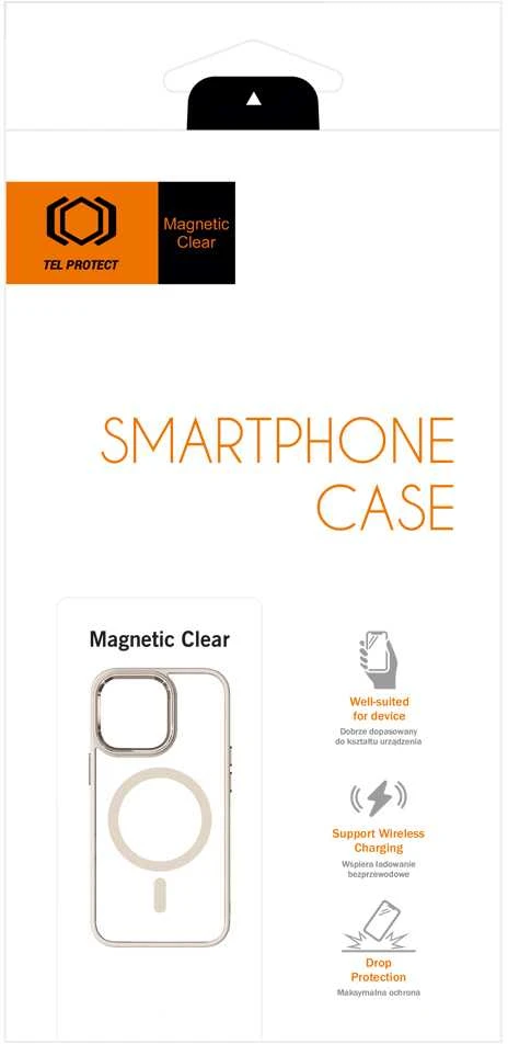 Tel Protect Magnetic Clear dėklas skirtas Apple iPhone 14 Pro Titanium