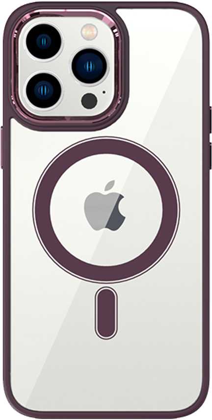 Tel Protect Magnetic Clear dėklas skirtas iPhone 11 Pro vyšnių spalvos