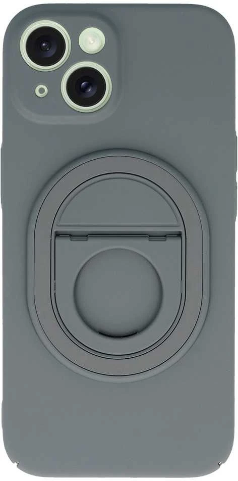 Tel Protect Magnetic Elipse dėklas skirtas iPhone 15 Plus pilkos spalvos