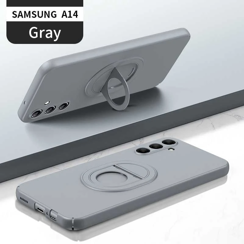 Tel Protect Magnetic Elipse dėklas skirtas Samsung Galaxy A14 4G/5G pilkos spalvos