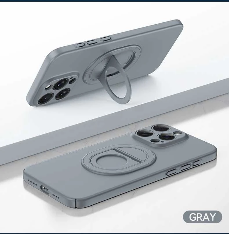 Tel Protect Magnetic Elipse dėklas skirtas Apple iPhone 14 Pro Max pilkos spalvos