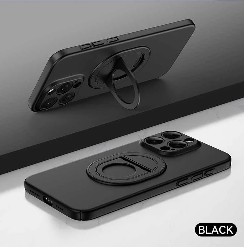 Tel Protect Magnetic Elipse dėklas skirtas iPhone 15 Pro juodos spalvos