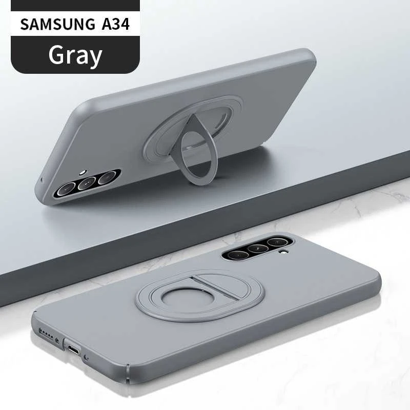 Tel Protect Magnetic Elipse dėklas skirtas Samsung Galaxy A34 5G pilkos spalvos