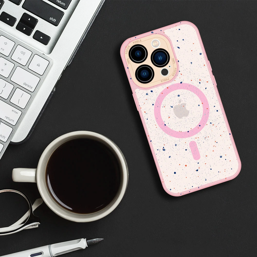 Tel Protect Magnetic Splash Frosted Dėklas, skirtas iPhone 11 Pro Max, šviesiai rožinis