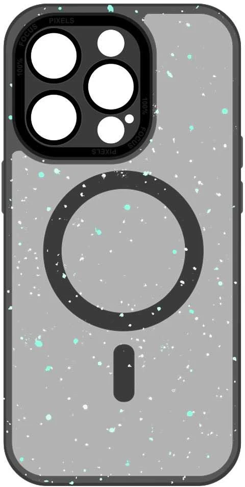 Tel Protect Magnetic Splash Frosted dėklas skirtas iPhone 15 Plus juodos spalvos