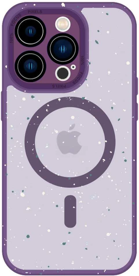 Tel Protect Magnetic Splash Frosted dėklas, skirtas iPhone 15 Pro, violetinės spalvos
