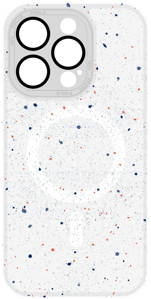 Tel Protect Magnetic Splash Frosted Dėklas, skirtas iPhone 15 Plus, baltas
