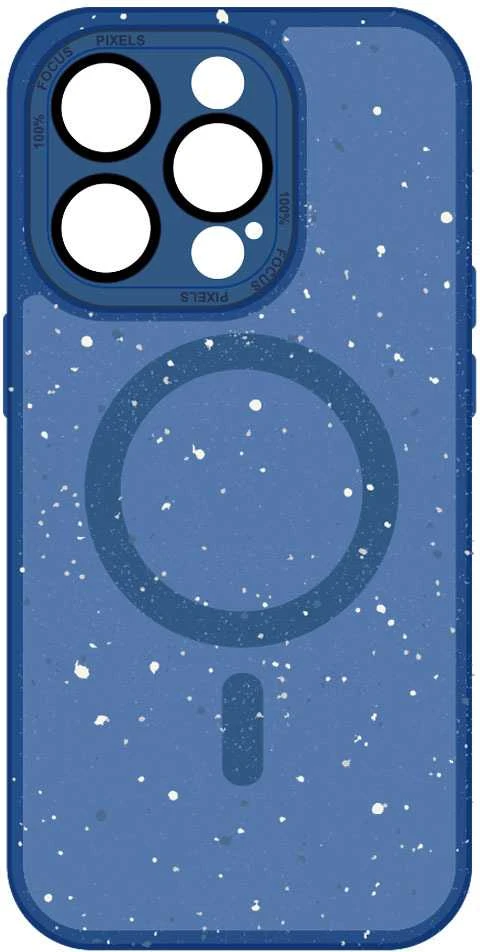 Tel Protect Magnetic Splash Frosted dėklas skirtas Apple iPhone 15 Pro Max mėlynos spalvos