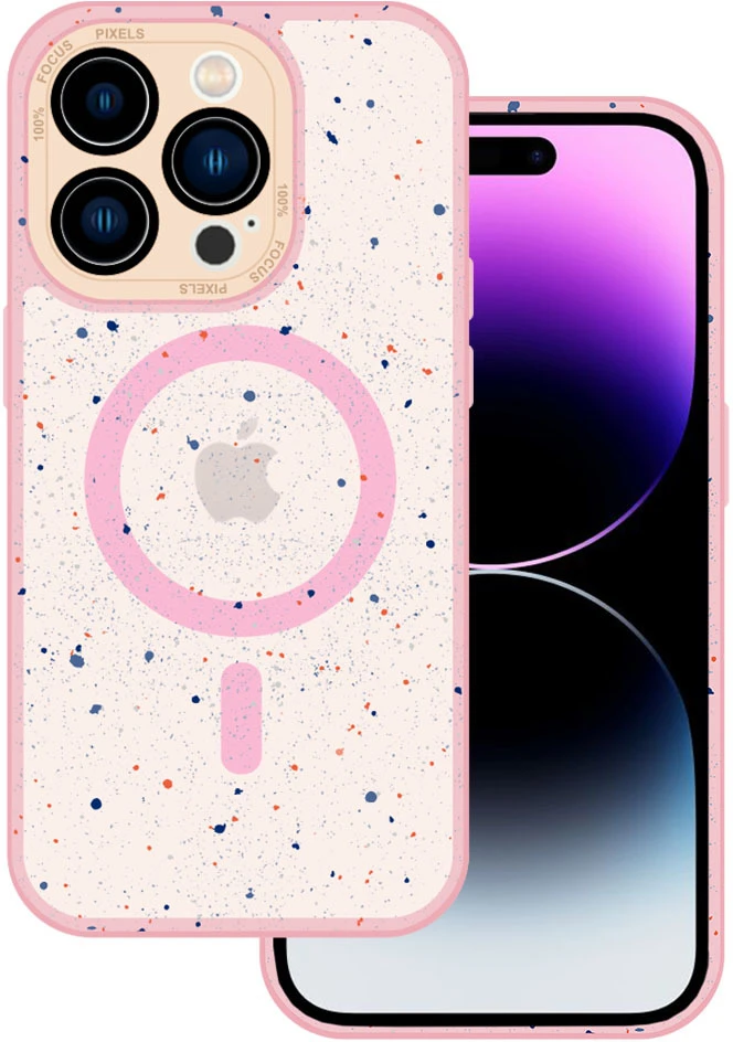 Tel Protect Magnetic Splash Frosted Dėklas, skirtas iPhone 11 Pro Max, šviesiai rožinis