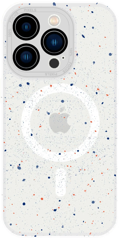 Tel Protect Magnetic Splash Frosted Dėklas, skirtas iPhone 15 Plus, baltas