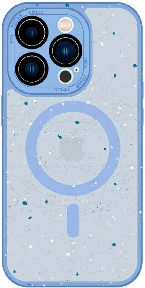 Tel Protect Magnetic Splash Frosted dėklas skirtas Apple iPhone 15 Pro Max Light mėlynos spalvos