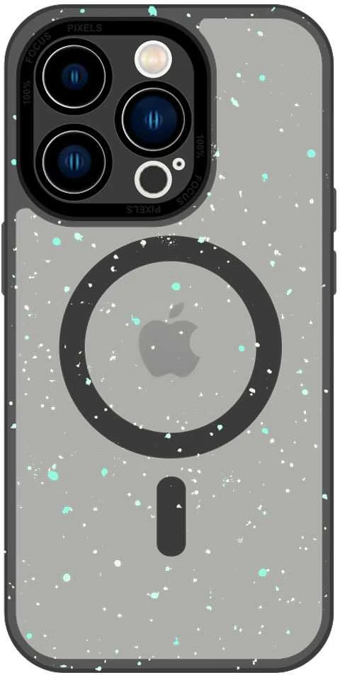 Tel Protect Magnetic Splash Frosted dėklas skirtas iPhone 15 Plus juodos spalvos