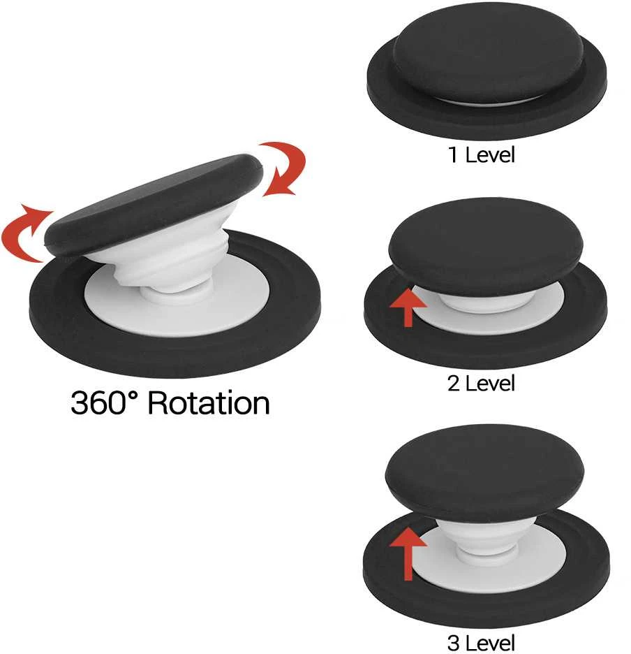 Toptel Tel Protect Magsafe PopSocket Juodas