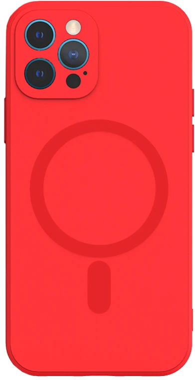 TEL PROTECT MagSilicone Dėklas skirtas Apple iPhone 12 Raudona