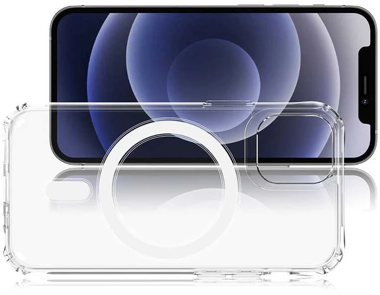 Tel Protect MagSilicone dėklas skirtas Apple iPhone 14 Pro skaidrus