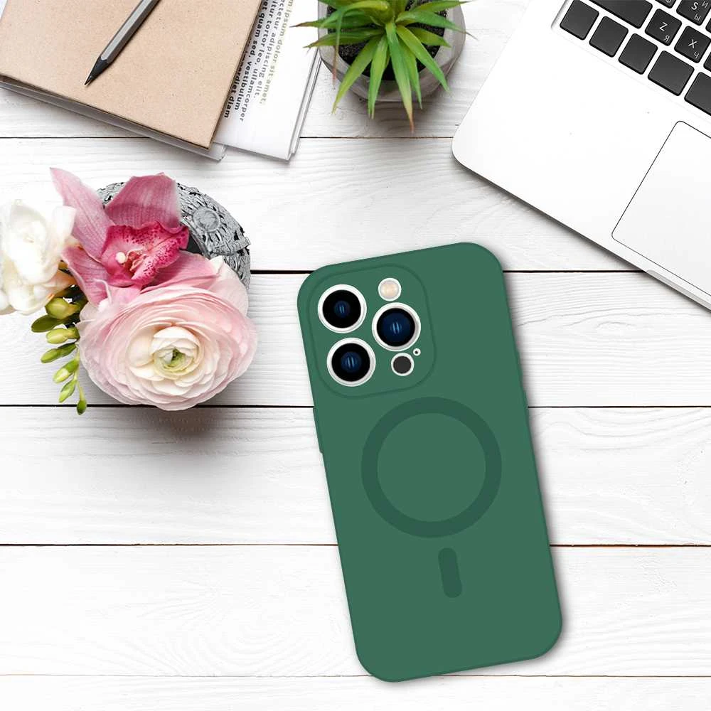 Tel Protect MagSilicone dėklas skirtas Apple iPhone 11 žalios spalvos