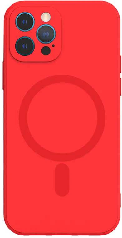 TEL PROTECT MagSilicone dėklas skirtas Apple iPhone 14 Pro Max Raudona