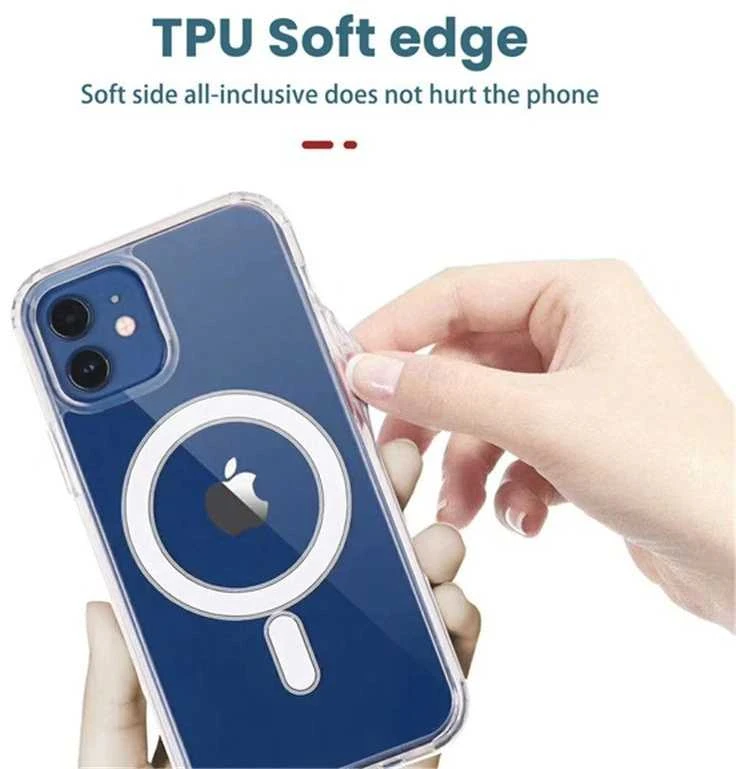 Tel Protect MagSilicone dėklas skirtas Apple iPhone 14 Pro skaidrus