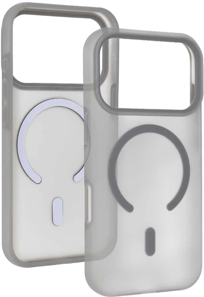 Tel Protect Mist Matte Magsafe dėklas skirtas Apple iPhone 17 pilkos spalvos