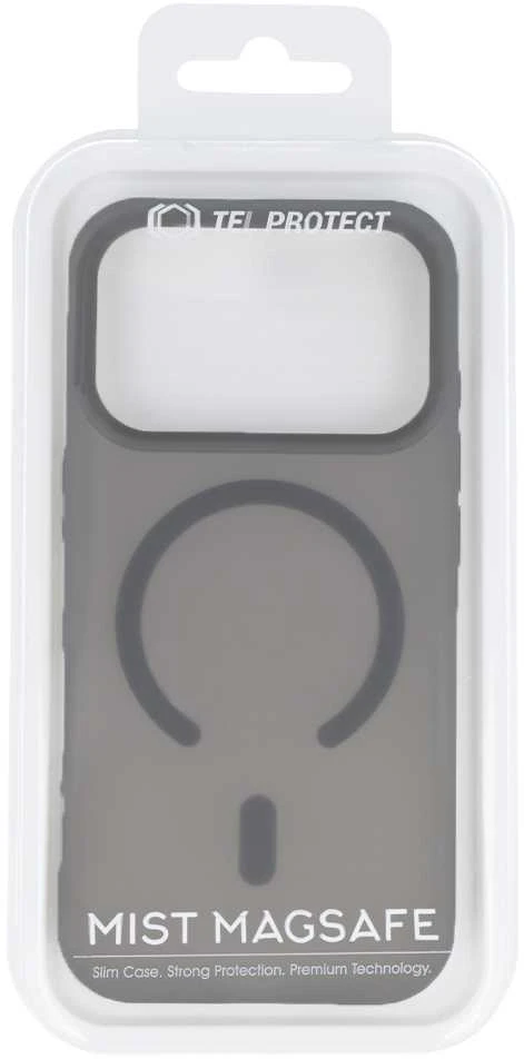 Tel Protect Mist Matte Magsafe dėklas skirtas Apple iPhone 15 juodos spalvos
