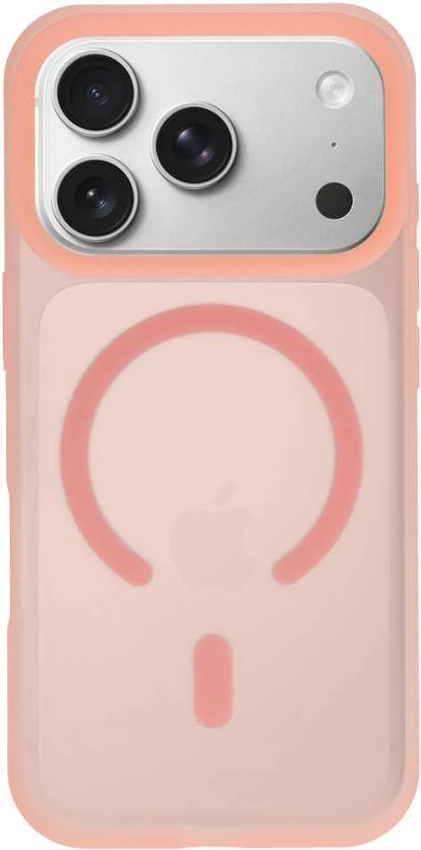Tel Protect Mist Matte Magsafe dėklas skirtas Samsung Galaxy A17 5G rožinės spalvos oranžinės spalvos
