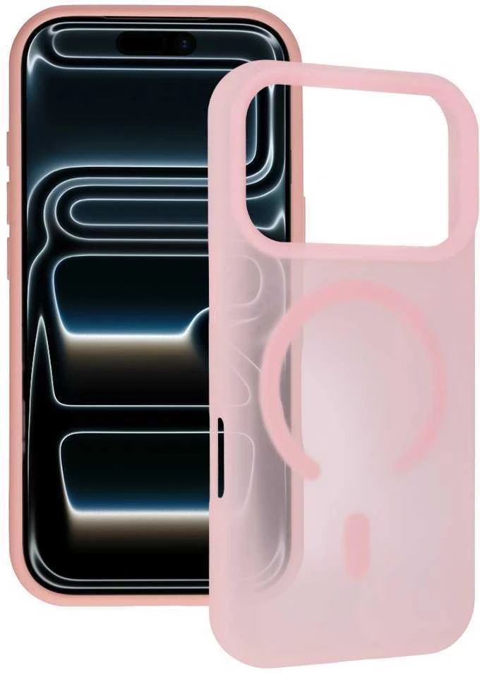 Tel Protect Mist Matte Magsafe dėklas skirtas Samsung Galaxy S23 light rožinės spalvos