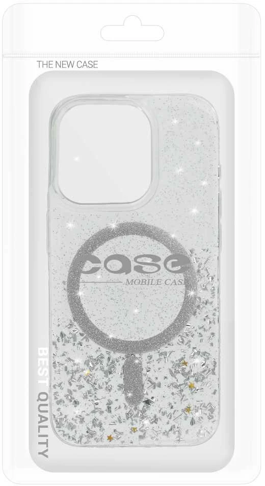 Tel Protect Moonlite Magsafe dėklas skirtas Apple iPhone 12 Pro sidabrinis skaidrus