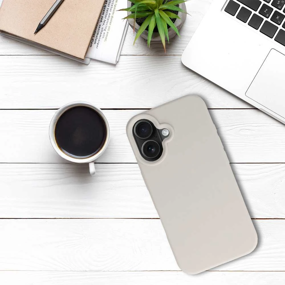 Tel Protect silikoninis Premium dėklas telefonui Apple iPhone 16 titanium