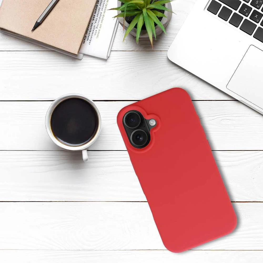 Tel Protect silikoninis Premium dėklas telefonui Apple iPhone 16 coral