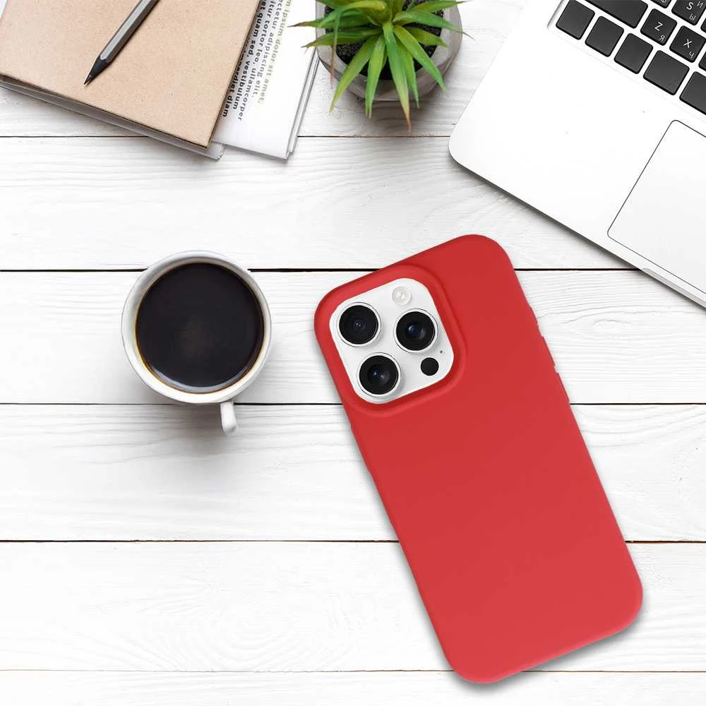 Tel Protect silikoninis Premium dėklas telefonui iPhone 16 Pro Max coral
