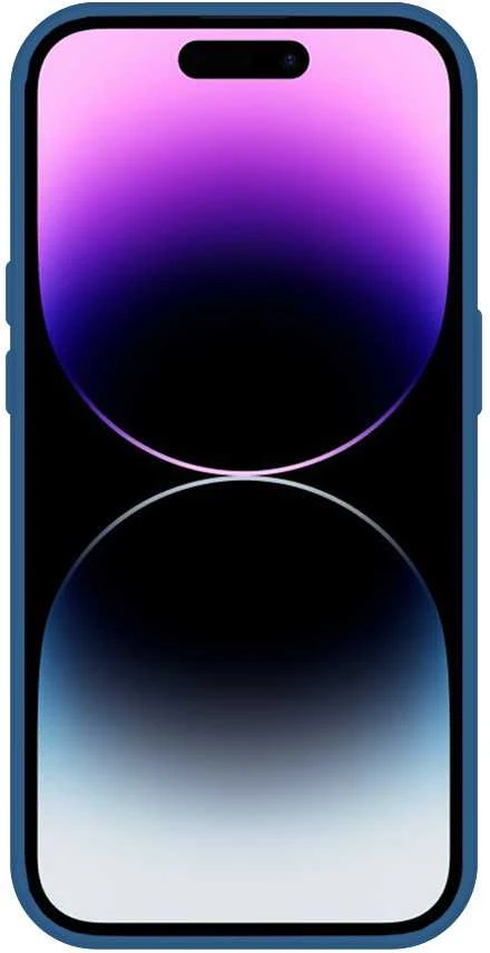 Tel Protect silikoninis Premium dėklas telefonui iPhone 15 Plus mėlynos spalvos