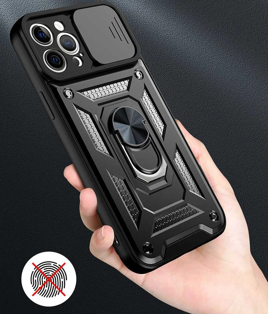 Fusion Accessories Tel Protect Slide Camera Armor dėklas skirtas Xiaomi Redmi Note 15 Pro 5G juodos spalvos