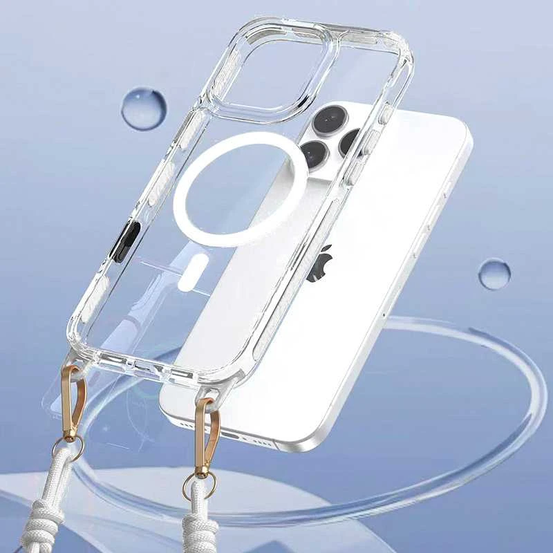 Tel Protect Strap Clear dėklas skirtas Apple iPhone 17 Air baltos spalvos